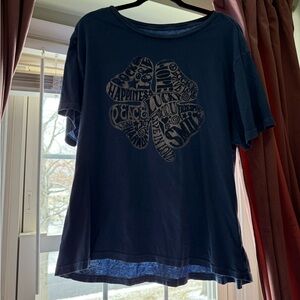 Lucky Brand Blue Graphic Tee